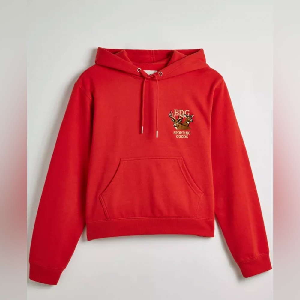 bdg red bonfire sporting goods hoodie sweatshirt